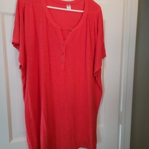 4x Old Navy Red Henley Shirt